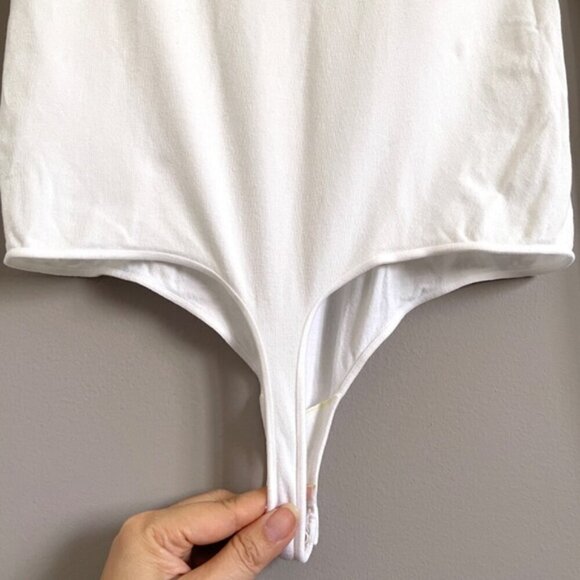 Wolford White Colorado Turtleneck Long Sleeve String Bodysuit - Small - Picture 6 of 9